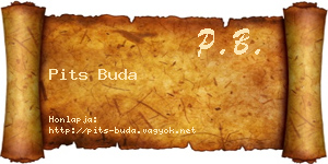 Pits Buda névjegykártya
